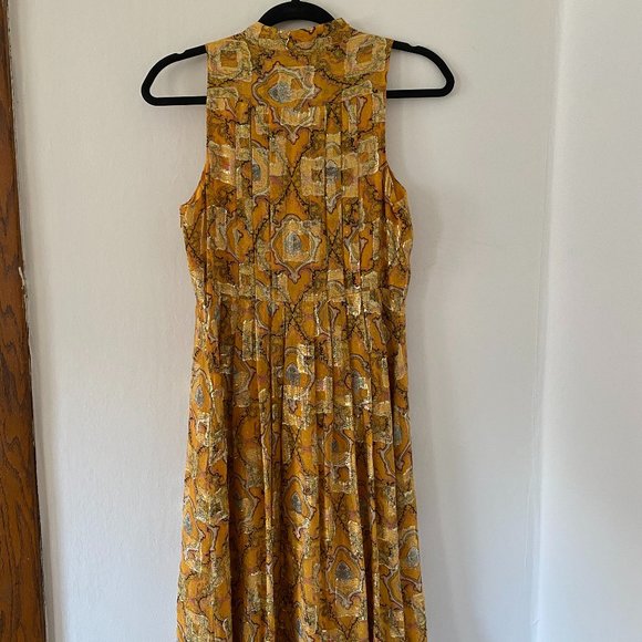 Anthropologie / HD in Paris Goldspun Paisley Dress - Picture 4 of 12